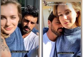 Dimabuk Cinta, Michele Morrone Ukir Nama Anna Maria Siecklucka di  Tangannya!