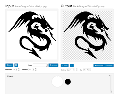Black Dragon Tattoo Raster Image Convert Image To Vector Raster To Vector