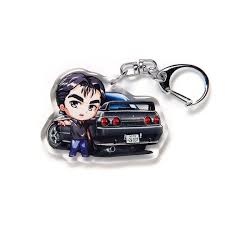 Initial D Takeshi Nakazato Black Skyline GT-R R32 Black Nightkids Charm  Keychain Anime Accessory Gift Car JDM Illustration Fanart - Etsy