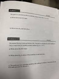 Solved Problem 3 Ulate The Ph Of A 0 2m Hf Solution Ka F