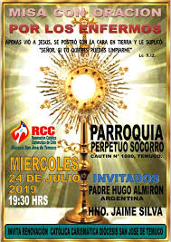 Mateo 15:30 y se le acercó mucha gente que traía consigo a cojos, ciegos, mudos, mancos, y otros muchos enfermos; Miercoles 24 07 Misa Con Oracion Por Los Enfermos Obispado De Temuco