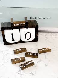 It's automatically updated when new data is released. Cricut Explore Air 2 Project Diy Wood Block Calendar Must Have Mom