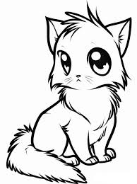 Cute Animal Coloring Pages Drawings Art Art Cartoon Cat Drawing Animal Drawings Cute Anime Cat