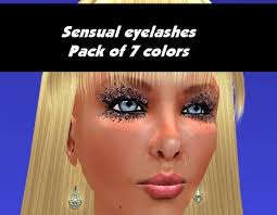 Second Life Marketplace Slfirst Sensual Eyelashes Pack Of 7 Colors