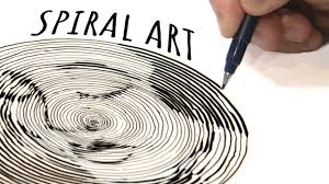 Spiral meaning, definition, what is spiral: The One Line Spiral Art Challenge I Figured It Out Youtube