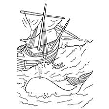 Jonah and the whale coloring pages. 10 Best Free Printable Jonah And The Whale Coloring Pages