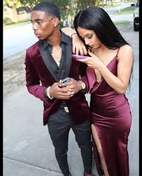 Black And Red Prom Couples Pin By Aleesa Mason On Prom Tingz Burgundy Prom Dress Mermaid Prom Outfits Prom Couples