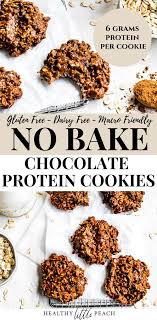 Healthy No Bake Chocolate Protein Cookies Recipe Healthy Cookies Protein Cookies Healthy Baking