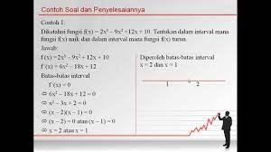 We did not find results for: Soal Dan Penyelesaian Fungsi Naik Dan Fungsi Turun Youtube