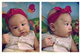 Measurements for the tied headwrap: Diy Baby Headwrap Pensil Berwarna Oranye