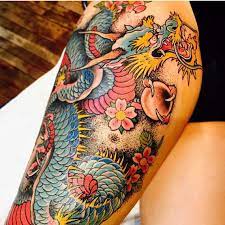 Find great deals on ebay for dragon tatouage. 95 Breathtaking Dragon Tattoos Designs For You Tatouage De Dragon Japonais Tatouage Dragon Tatouage Cuisse Dragon