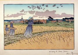 Henri Riviere Le Bourg De Perros Guirec Woodcuts Prints Art Woodcut