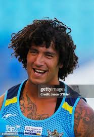 Daniel Vidot during a Gold Coast Suns NRL training session at CBus... News  Photo