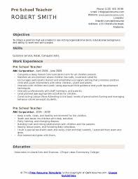 It is presented in a format that is easy to read. Pre School Teacher Resume Samples Qwikresume