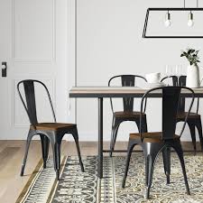 Carlisle High Back Dining Chair Threshold Metal Dining Chairs High Back Dining Chairs Dining Chairs