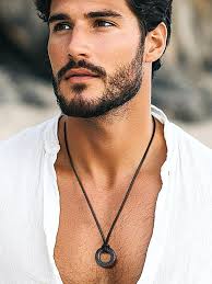 Viking Runes Necklace with Leather Neck Chains Black Stainless Steel Nordic  Mythology Rune Charms