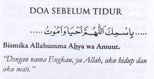 Tuliskan Doa Sebelum Tidur Brainly Co Id