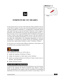Amount due from director meaning. Forfeiture Of Shares