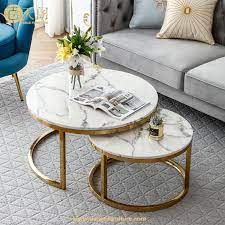Luxury Living Room Furniture Elle Round Marble Nesting Coffee Table View Table Decor Living Room Marble Coffee Table Living Room Luxury Furniture Living Room