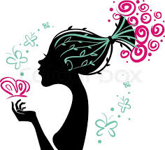 Check spelling or type a new query. Beautiful Woman Silhouette With Stock Vector Colourbox
