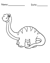 The coloring page comes with 300 dpi and works great with 8.5x11inches or a4. Brontosaurus Dinosaur Coloring Page