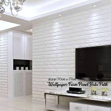 Maybe you would like to learn more about one of these? Wallpaper 3d Foam Brick Batu Bata Modern 70x77 Wall Sticker Interior Rumah Dekorasi Stiker Embose On Shopee Indonesia