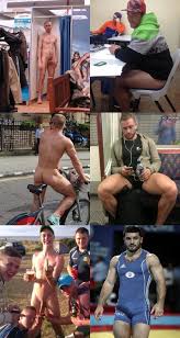 Swinging bulge in tight leggings - hypnotic sight