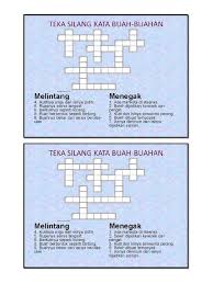 Buah apa yang membuat kita selalu waspada? Teka Teki Silang Kata Tahun 2