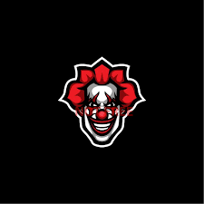 Creepy Clown Logo Sports Logo Design Game Logo Cool Logo