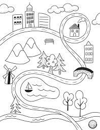 National geographic's world coloring map with flags map. Color Your Own Adventure