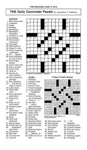 Train your ability to recognize new words by the clues presented and form an intersection of meaningful words called rebus. Crosswords June 4 2016 Crosswords Redandblack Com