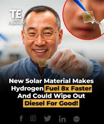 Breakthrough in Clean Energy: Producing Hydrogen Fuel from Sunlight and  Water