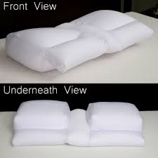 The shoulder pillow for side sleepers by shoulder relief support system is a headrest with an arm hole.it measures 22 inches wide by 31 inches long by 8 inches high. Deluxecomfort Com Better Sleep Cloud Microbead Pillow Large Patented Arm Tunnel Design Improves Hand And Arm Circulation Light Air Cloud Microbeads Perfect Side