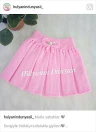 Kolay Bir Elbise Modeli Baby Knitting Patterns Bebek Etek Bebek Yelek