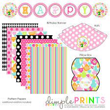 Tea Party Hat Partea Printable Party Package Dimple Prints Shop Party Printables Tea Party Mad Hatter Tea Party