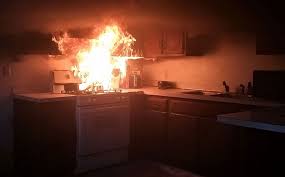 Police with giant helmet for safety funny picture. Blog Find One Thing For Kitchen Fire Safety