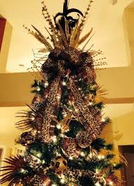 My Animal Print Christmas Tree 2013 Creative Christmas Trees Ribbon On Christmas Tree Black Christmas Trees