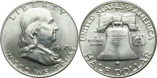 franklin half dollar values by year 1960 d franklin half