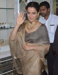 Saree enhances the real women in women. In Pics Kangana Ranaut S Latest Saree Look Is All Inspirational For Any Indian Woman
