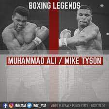 Two Boxing Heavyweight Legends Ali And Tyson Who S Your Number 1 Miketyson Muhammadali Boxinglegends He Heavyweight Boxing Mike Tyson Records