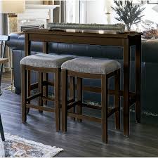 Edip 48 5 Console Table And Stool Set In 2020 Bar Table And Stools Console Table Hanging Bar