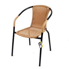 Black And White Bistro Chairs Outdoor Marko Outdoor Bistro Chair Outdoor Tan Wicker Rattan Woven Seat Black Metal Frame Patio Seats Bistro Chairs Outdoor Patio Furniture Pillows Patio Seating