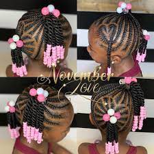 Children S Braids And Beads Dm Me For Booking Information Childrenhairstyles Braidart Chil Kids Braids With Beads Braids For Kids Little Girl Braid Styles