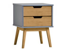 Les meilleurs prix table de chevet et les bons plans sont sur notre site lestendances.fr. Table De Chevet Alma Gris Bois Clair Bobochic