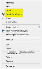 · hi udo, i noticed the font installation through gui works. Install Fonts In Windows 10 Tutorials