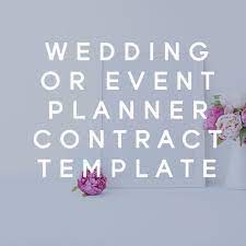 Wedding Or Event Planner Client Contract Template Event Planning Quotes Event Planning Tips Wedding Planner Business