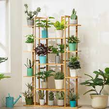 Kerrogee Bamboo 10 Tier Plant Stand Wayfair Plant Stand Indoor Garden Plant Stand Plant Decor Indoor