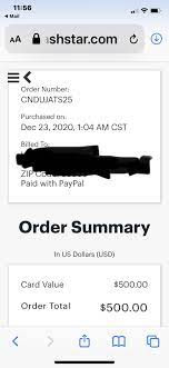 Get up to 50% off with these cashstar competitor coupons for gift cards (june 2021). Cashstar Reviews 110 Reviews Of Cashstar Com Sitejabber