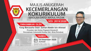 Sekolah dato' abdul razak (english: Majlis Anugerah Kecemerlangan Mac Kokurikulum Sekolah Dato Abdul Razak Sesi 2019 2020 Youtube
