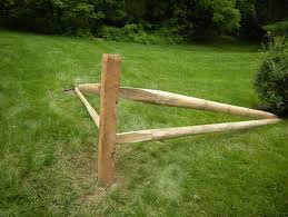 To create a rustic look in your yard, build your corner fence out of weathered or repurposed wood. Wood Rail Railing 395 Smucker Fencing